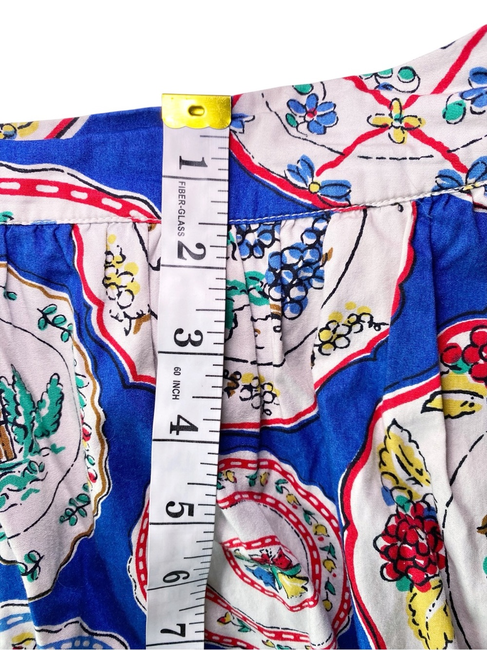 Boden Retro Plate Print Cotton A-Line
Skirt Blue US 8R Rare Print - Picture 11 of 13